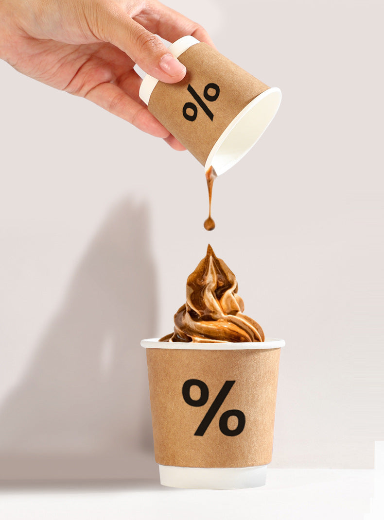 Mini coffee tasting cup Disposable small paper cup Milk tea tea tasting tasting cup Commercial wholesale