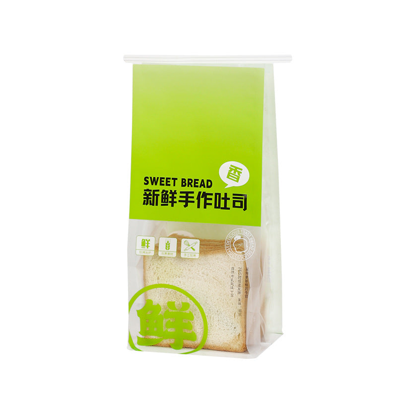 Handmade toast packaging bag Window sliced bread bag Mochi horn croissant baking Self-sealing packaging bag Wholesale