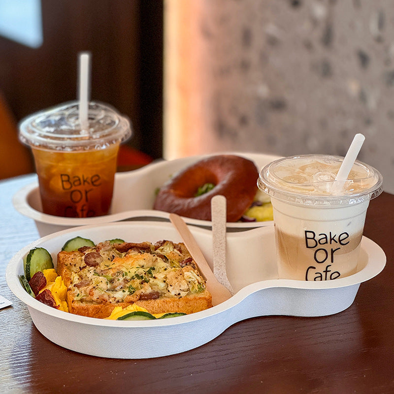 Internet celebrity disposable coffee cup with lid commercial citywalkbrunch light salad milk tea paper cup customization