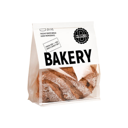 ins Minimalist Toast Bread Packaging Bag Baking European Bag Bagel Ziplock Bag Sliced Croissant Kraft Paper Bag