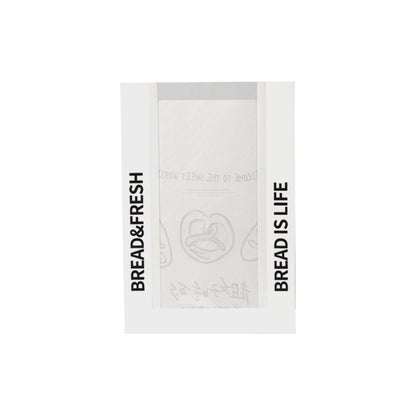 Simple English bread packaging bag toast sliced alkaline water European bag sandwich bagel baking bag kraft paper bag