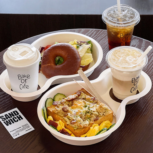 Internet celebrity disposable coffee cup with lid commercial citywalkbrunch light salad milk tea paper cup customization