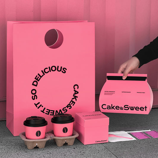 Internet celebrity pink series dessert packaging box Swiss roll box mini cupcake box bakery series packaging